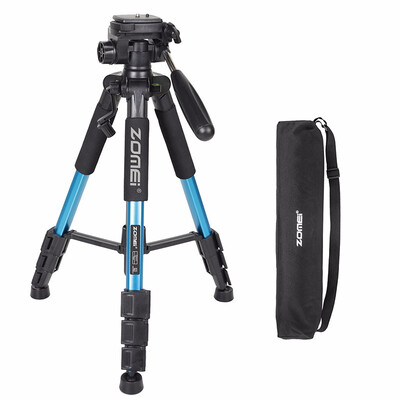 

ZOMEI Q111 Camera Tripod 55-inch Professional Aluminum Camcorder Stand with Pan Head&Phone Holder