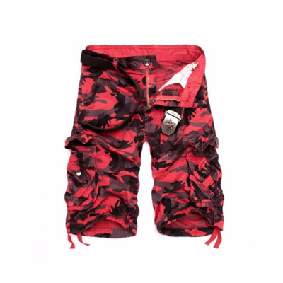 

US Size 2018 New Camouflage Loose Cargo Shorts Men Cool Summer Military Camo Short Pants Homme Cargo Shorts