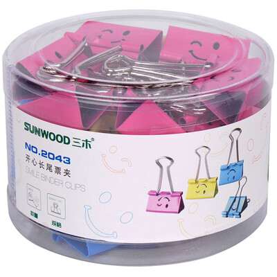 

Miki SUNWOOD 2043 32mm color smile long tail clip long tail ticket 24 box new&old packaging random