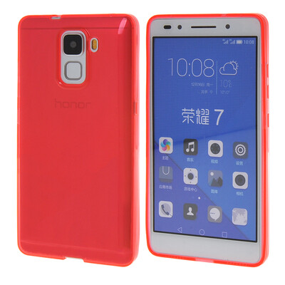 

MOONCASE чехол для Huawei Honor 7 Flexible Durable Soft Gel TPU Silicone Skin Slim Cover Red