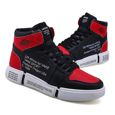 

High-top shoes mens shoes 2018 autumn youth Korean version of the trend sports casual couple shoes mens tide shoes large size sh