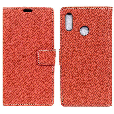 

MOONCASE Millet Red Rice Note 6 Pro Woven Leather Case - Brown