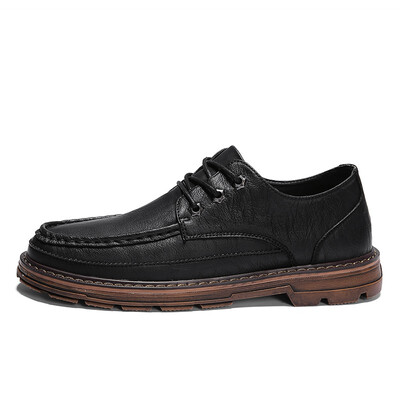 

Mens Shoes Fashion Casual Shoes Breathable Light Shoes For Men Leather Shoes Gray Black Brown Size 39-44
