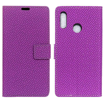 

MOONCASE Millet Red Rice Note 6 Pro Woven Leather Case - Purple