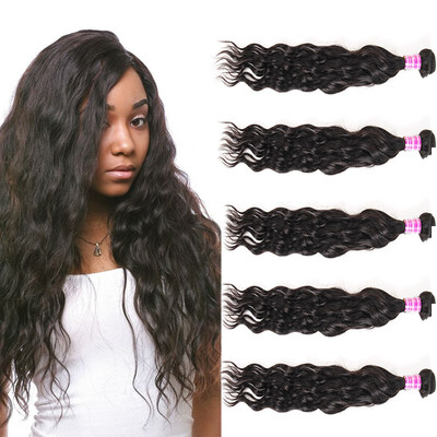 

Glary 5 Bundles Peruvian Virgin Hair Water Wave Virgin Peruvian Curly Hair Water Wave Wet&Wavy Peruvian Hair Bundles Weave