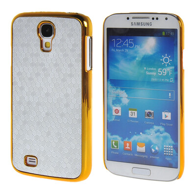 

MOONCASE Galsxy S4 Дело Золото Chrome Шкала фильмы стиль Твердый переплет чехол для Samsung i9500 S4 Galsxy Серебряный