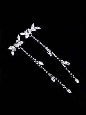 

onice 925 серебро eearing с счастливый цветок, которую wqe014 циркон