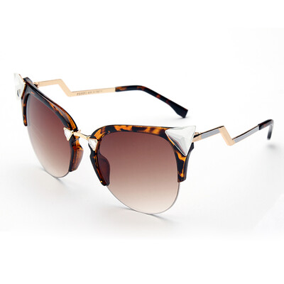 

FEIDU Newest Brand Designer Cat Eye Sunglasses Women Metal Bending Temple Fashion Sun Glasses Oculos De Sol Feminino