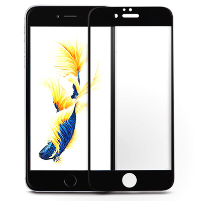 

ESCASE Apple, iPhone 6 / iPhone 6S стеклянная пленка 3D ламинированной пленка стала полноэкранным стальной дугой край черной границы мембраны
