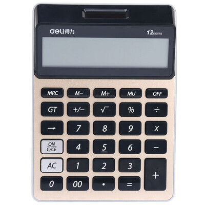 

Deli) 1575 fashion model Alice head dynamic desktop calculator silver