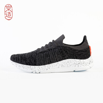 

JZAO sports shoes 3D flying woven socks casual shoes lightweight jogging shoes black gray 39 yards