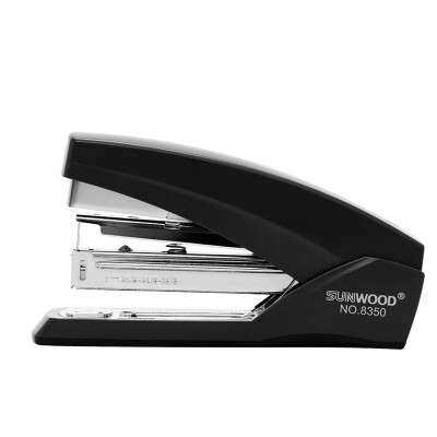 

Sanmu SUNWOOD heavy-duty labor-saving stapler stapler 50 pages for 12 staples can hold 210 nails black 8350