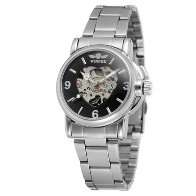 

Winner womens skeleton mechanical watch