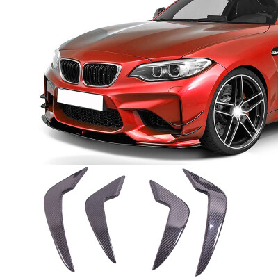 

A-C Style Carbon fiber Front Bumper Splitter Fins 4 Pcs Set Fit For BMW F87 M2