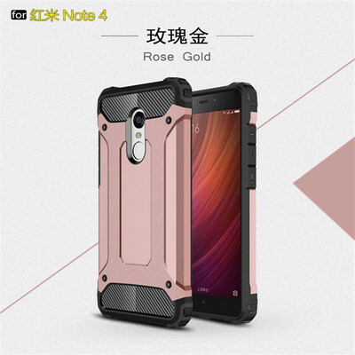 

Fivice Xiaomi Redmi note 4 case Luxury Silicone Diamond Armor PC Hard Shell Phone Case