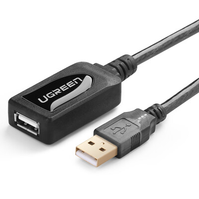 

Зеленый сустав (UGREEN) USB2.0 хорошо удлинительный кабель USB ПК / U / мышь женского расширитель / клавиатура и длинный диапазон усилителя сигнала беспроводной локальной сети 15 м 10323