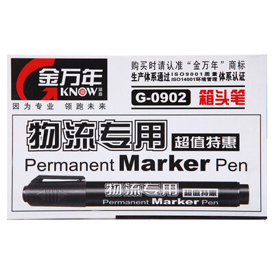 

Genvana G-0902 Single Head Oil Marker - Blue 10 Pack