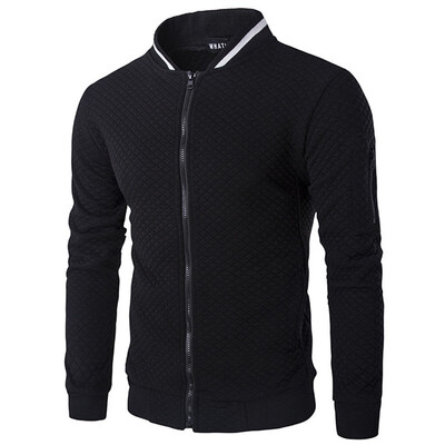 

2018 Autumn&Winter Mens Casual Sweater Zipper Cardigan Baseball Jacket