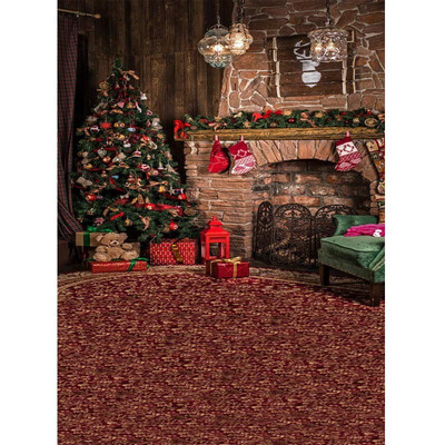 

Xmas Grown Photo Backdrop 57FT Vinyl Fabric Cloth Digital Printing Photo Background st-623