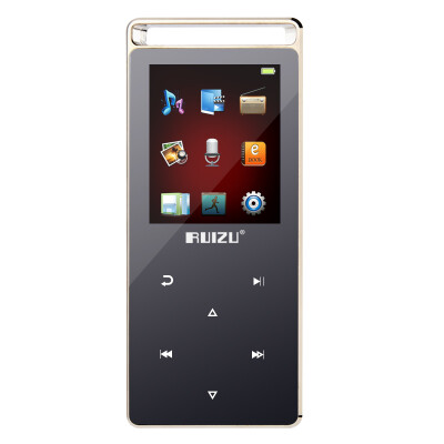 

RUIZU D02 8G Black Belt Bluetooth External Touch Mini Student MP3MP4 Lossless Music Player