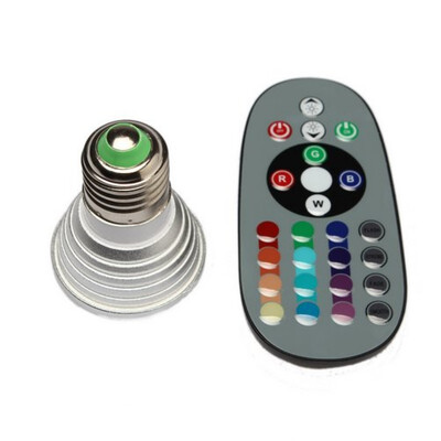 

Energy Saving 3W E27 RGB LED Bulb Lamp light Colors Changing IR Remote WITHOUT MEMORY