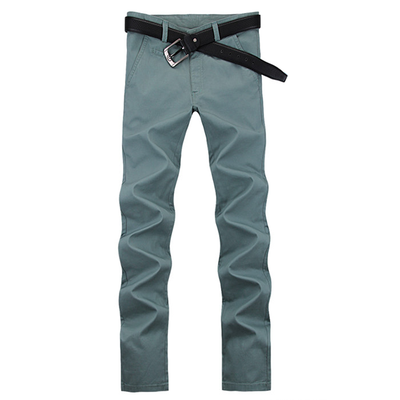 

Zogaa Korean Mens Pants Casual Slim Fashion Pure Cotton Straight