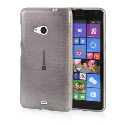 

MOONCASE Candy colors Soft Flexible Silicone Gel TPU Skin Shell Back ЧЕХОЛ ДЛЯ Microsoft Lumia 535 Grey