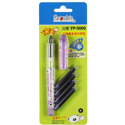 

Snow (snowhite) FP-5009 straight-tube pouch pen blue pen black ink