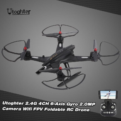 

Utoghter 69508 20MP Wide-angle Camera Wifi FPV Foldable RC Drone 24G 4CH
