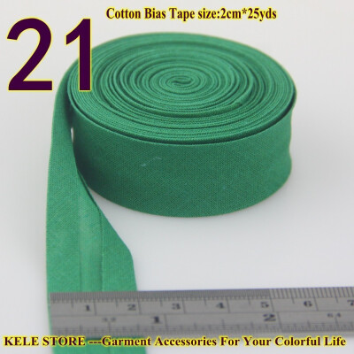 

Cotton bias tape bias binding fold tape size 20mm2cm 34" 25yds various color solid color DIY handmade sewing material