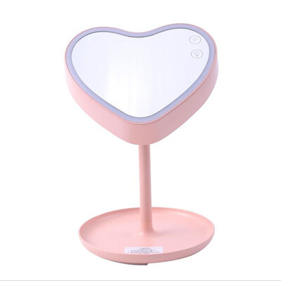 

Make up mirror lamp with one hand LED with lamp store multi-function charging make up beauty make up princess mirror gift lamps