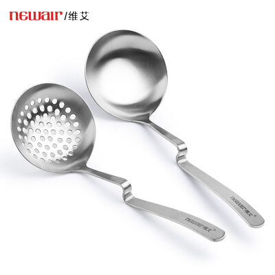 

Newair 304 stainless steel hot pot spoon two-piece one-piece soup spoon colander type Z