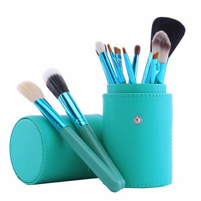

12pcs Make Up Brush Set Makeup Brushes Kit Pinceis Maquiagem Pincel Pinceaux Maquillage Leather Brush Holder