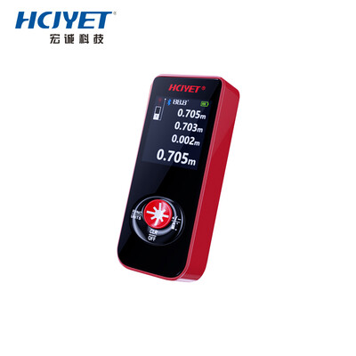 

HCJYET 40 m rechargeable handheld mini laser range finder infrared distance measuring instrument measuring room electronic ruler HT-204A