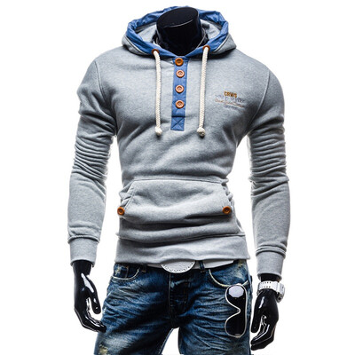 

Zogaa New Men's Hoodie Fashion Slim Casual