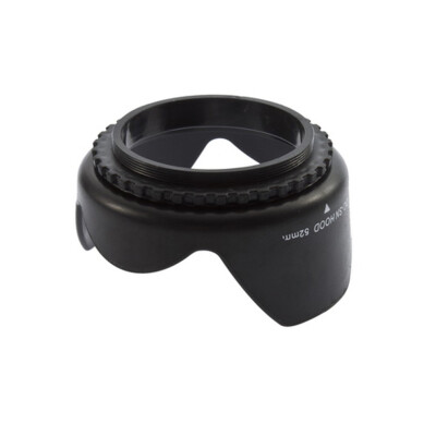 

52mm Flower Petal Tulip Lens Hood Screw Mount For Canon digital Camera