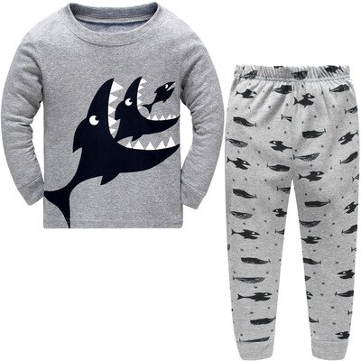 

DAWILS Boys Pajamas Sets Shark 100 Cotton Toddler Kids PJS 2-7T