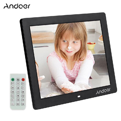 

Andoer 12 HD LED Digital Photo Picture Frame 800 600 MP4 MP3 Movie Player E book Clock Calender with Remote Control Christmas