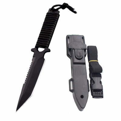 

CHACHEKA Professional Leggings Diving Knife with ABS Sheath Outdoor Survival Knives Hunting Camping Saber Kitchen Supplies