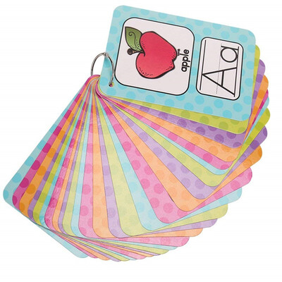 

26 pc-English Letter Alphabet Flash Cards-English word learning card&pocket size flash card for Preschool children