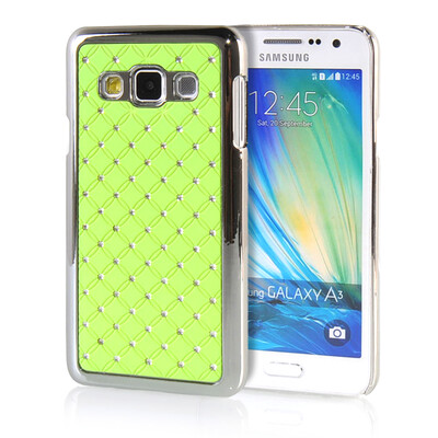 

MOONCASE Hard Chrome Plated Star Bling Back ЧЕХОЛ ДЛЯ Samsung Galaxy A3 Green