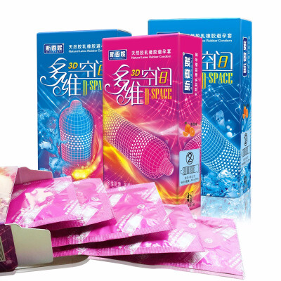 

36Pcs 3D Spaces Condom IceHot Style Spike G Spot Condom Silicon Special Condoms For Men