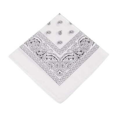 

1PC Unisex Hip Hop Black Paisley Bandana Headwear Hair Band Scarf Neck Wrist Wrap Band Headtie Square scarf High quality
