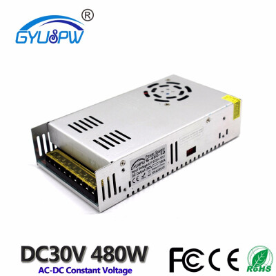 

Single Output Switching Power Supply DC 30V 16A 480W Driver Transformers 220V 110V AC DC30V SMPS For LED Light CNC Router Motor