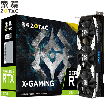 

ZOTAC RTX2070-8GD6 X-GAMING OC Chicken Graphics CardGame E-sport Desktop Graphics 1410-168014000MHz