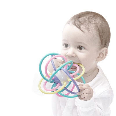 

Babycare baby teether baby toy Manhattan multicolored hand catching ball