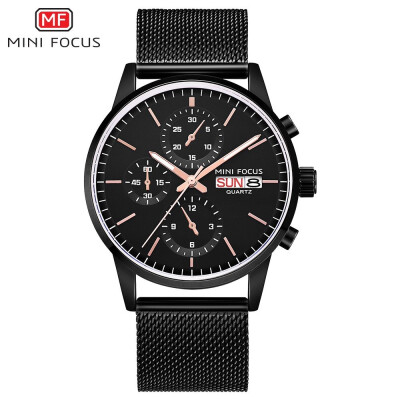 

MINI FOCUS Fashion Stainless Steel Strap Women Quartz Watch MF0047L