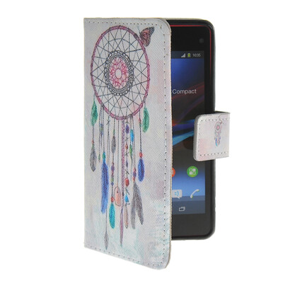 

MOONCASE Pattern Style Leather Side Flip Wallet Card Slot Pouch Stand Shell Back ЧЕХОЛ ДЛЯ Sony Xperia Z1 Compact (Mini)