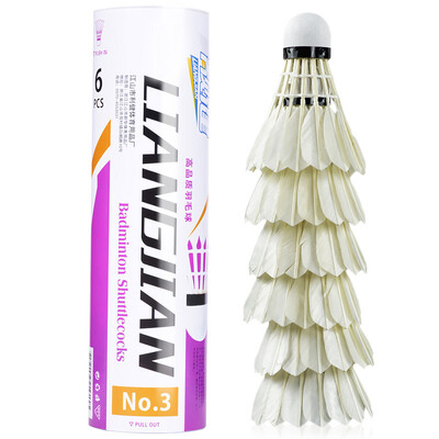 

Pretty good goose feather badminton hit the No. 3 1 tube 6 installed