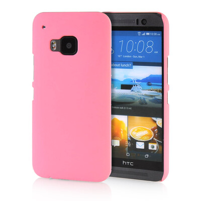 

MOONCASE Hard Rubberized Rubber Coating Devise Back ЧЕХОЛ ДЛЯ HTC One M9 Pink
